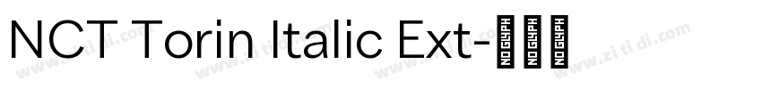 NCT Torin Italic Ext字体转换